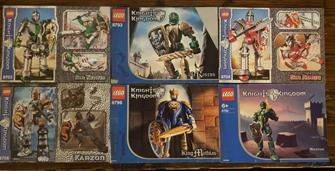Lego KNIGHTS KINGDOM Lot of 6 8793 8796 8706 8784 8703 8704 *INSTRUCTIONS ONLY*