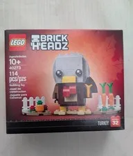 10 LEGO BRICK HEADZ BRICKHEADZ 40273 Thanksgiving Turkey Seasonal 32 New Sealed
