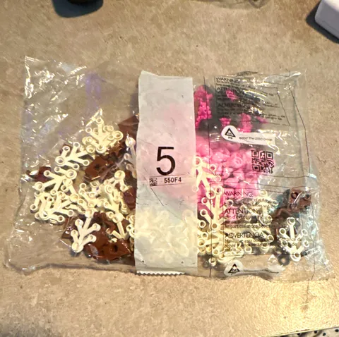 LEGO Tree & Plant Parts Lot Polybag Multicolor Plastic Pieces