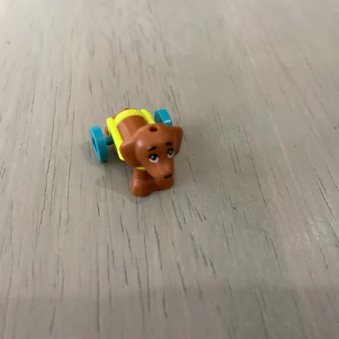 100559pb01 LEGO Animal Dog w/ Wheelchair Harness Dachshund (Pickle) (1)