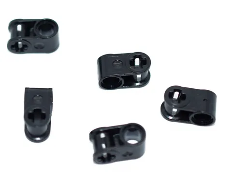 5 LEGO Black Technic Axle and Pin Connector Perpendicular small 6536 6261371