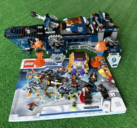 LEGO Marvel Avengers Helicarrier 76153 Complete W/ Minifigs & Manual