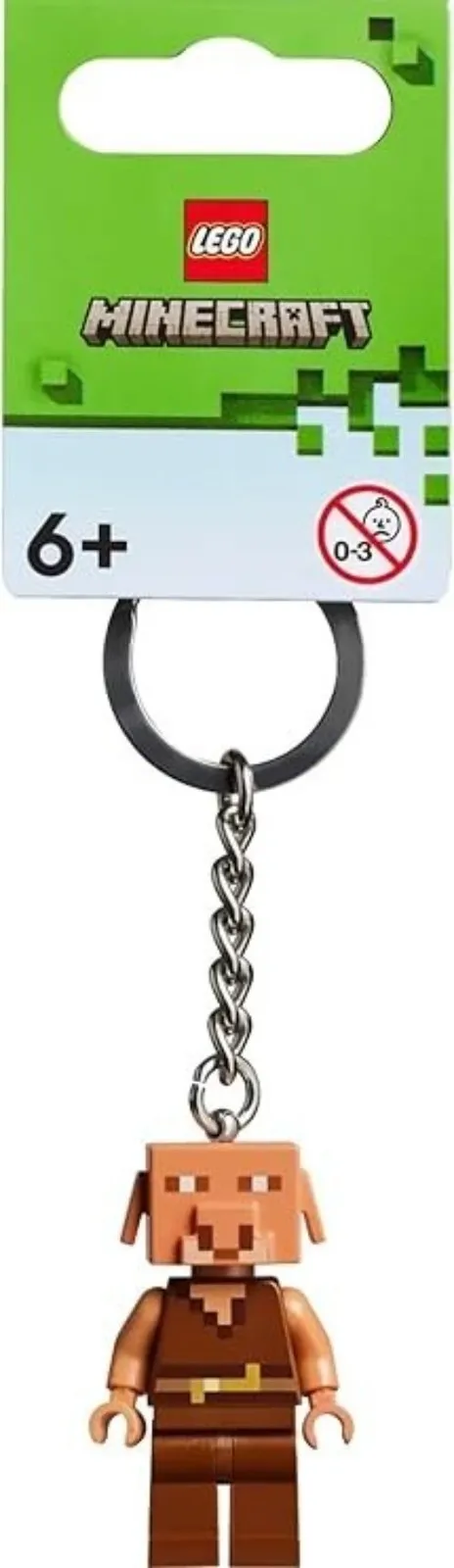 Lego Minecraft Piglin Keychain, #854244, Brand New