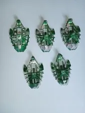 5 Bionicle Lego Parts number 53549pb02 Dark Green Marbled Foot Feet 5 pieces irl