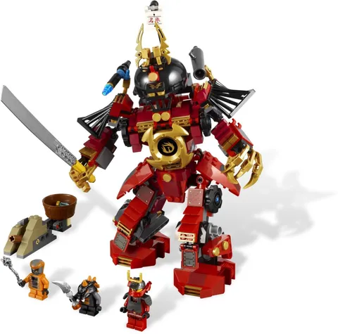 LEGO Ninjago 9448 Samurai Mech 100% Complete w Figures No Box/Instructions