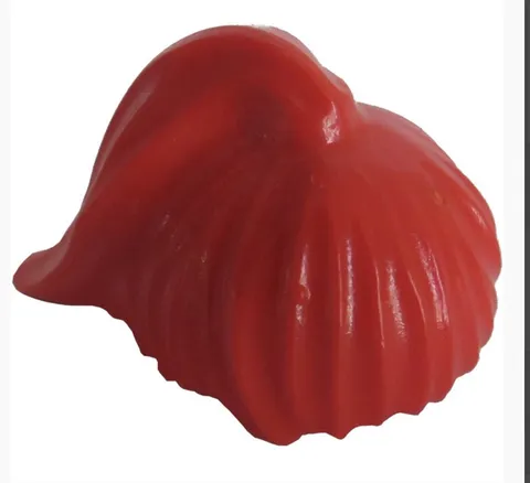 Lego Red Female Minifig Hair with Ponytail Orange