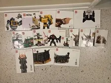 Large Lot Lego Instruction Manuals LoTR Goonies Transformers More