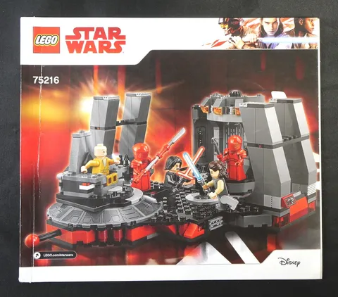 Lego STAR WARS Original Set INSTRUCTION GUIDE Manual Thrown Room 75216
