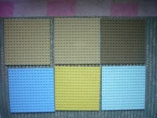 friends Lot Lego Base Plates all great shape yellow baby blue tan brown aqua