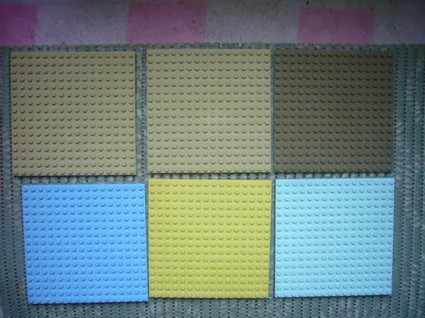 friends Lot Lego Base Plates all great shape yellow baby blue tan brown aqua