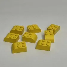 Lego 06215 Yellow Replacement Add-on Pieces Parts Lot of 8