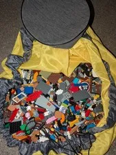 Huge Bulk Lot 13 Lbs LEGO Storage Bag Super Mario Minecraft Captain America Used