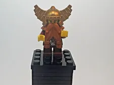 LEGO Castle Minifigure - Fantasy Era Dwarf Orange Beard - CAS395 from giant ches