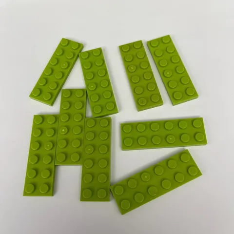 Lego 3795 Lime Green Replacement Parts Pieces Lot of 9