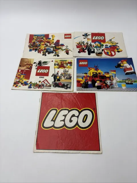 Lego Mini Catalogs 1980 to 1979-89 RARE LOT OF 5