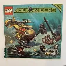 LEGO 7776 Aqua Raiders Shipwreck INSTRUCTION BOOKLET ONLY No Bricks Box