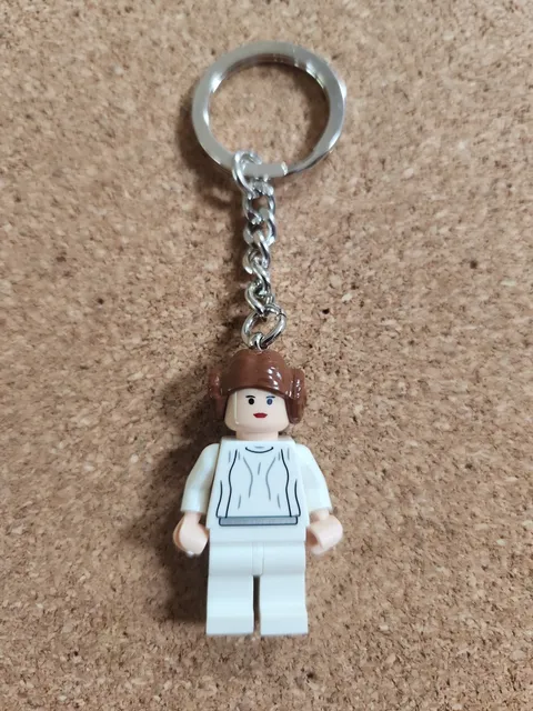 Lego Star Wars - Princess Leia Minifigure Keychain Pre-owned 
