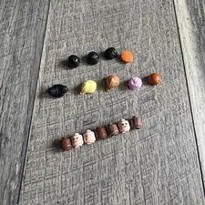 mixed LEGO hair and head lot of 16 {ttt}