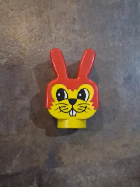 Vintage Lego Duplo Big Animal Head  Rabbit Bunny Piece