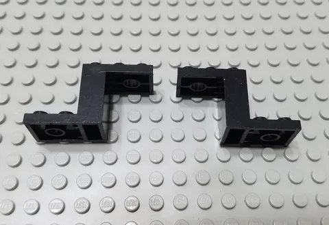 LEGO Lot of 2 Black 5x2x2 Space Brackets