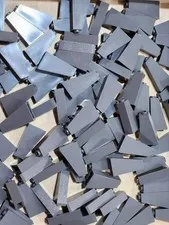 Lego 4460b Dark Bluish Gray Qty 108 NEW Slope 75 2 x 1 x 3 - Hollow Stud