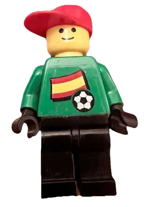 LEGO Minifigure Sports Soccer Football Player Team Spain Green Jersey