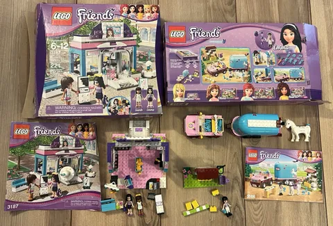 Lego Friends Set 3186 & 3187 100% Complete w/ Boxes Heartlake City