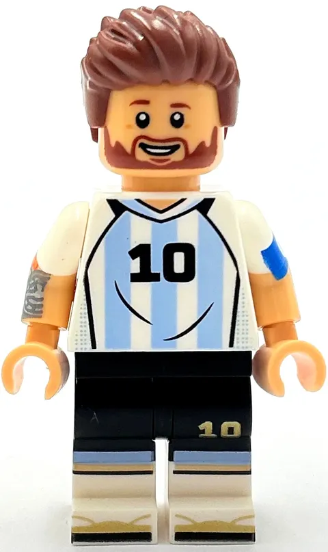 Lego New Lionel Messi Argentina Minifigure Soccer Player Footballer