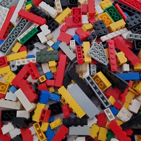 LEGO Random Bricks & Parts Approx 2 lbs in 6"x6"x6" box