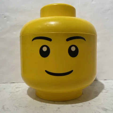 LEGO Male Head Stackable Storage Container Large 10” x 9.5” #4032