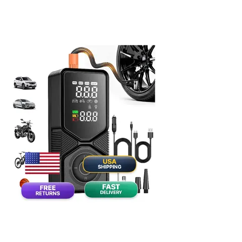 Pevalon Tire Inflator Portable Air - Air Pump For Car Tires Digital