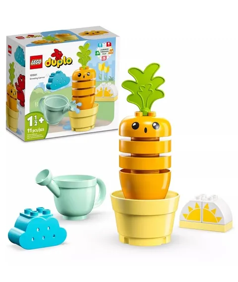 LEGO DUPLO Growing Carrot Stacking Block Toy 10981 Cloud Sun New in Box