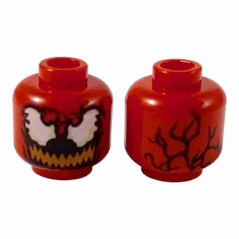 LEGO  Minifigure, Head Alien with Large White Eyes Carnage