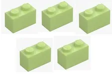 LEGO ® 5x brick 1x2 spring yellowish green 3004 6104578 building block basic building block