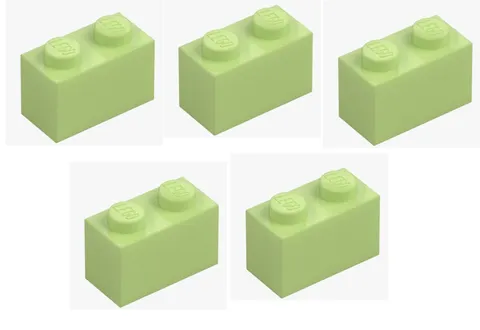 LEGO ® 5x brick 1x2 spring yellowish green 3004 6104578 building block basic building block