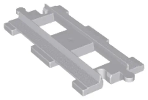 4X 4 PZ LEGO DUPLO Train Track Set Light Gray 6377 4 Pieces