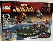 LEGO 76006 Iron Man Extremis Sea Port Battle Marvel Super Heroes SEALED.
