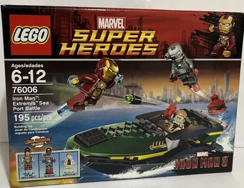 LEGO 76006 Iron Man Extremis Sea Port Battle Marvel Super Heroes SEALED.