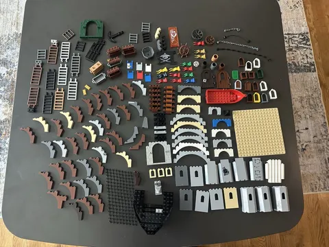 Lego Castle and Pirates Themed Parts and Pieces Lot