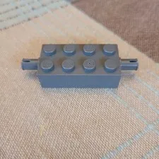 LEGO part 6249 Brick Modified Special 2x4 with Pins Dark Gray