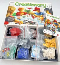 LEGO 3844 Creationary Game COMPLETE 2010 Building Challenges Cards Retired VGC