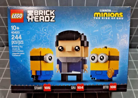 LEGO BRICKHEADZ 40420 MINIONS STUART GRU & OTTO NEW IN BOX