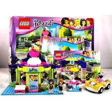 LEGO 41320 Friends HEARTLAKE FROZEN YOGURT SHOP, Complete, Used, See Pics/Descr.