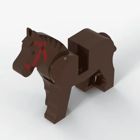 LEGO® Animal, Land: 4493c01pb01 - Brown - Used