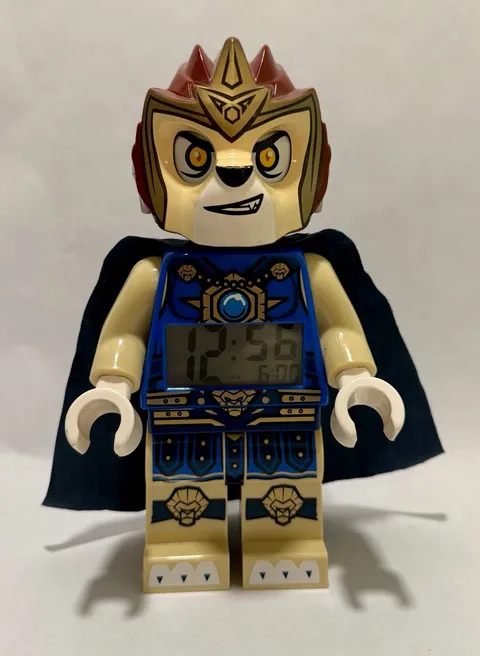GENUINE LEGO Legends of Chima Laval Minifigure Alarm Clock Works Great