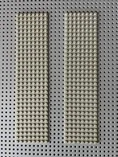 LEGO 4187 Light Gray BasePlate 8x32 Classic Town 6390 Gas Station Vintage 2x