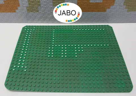 ( R3/PB 23 ) LEGO 10px6 plate 24x32 green set 1601 Conveyance 1976