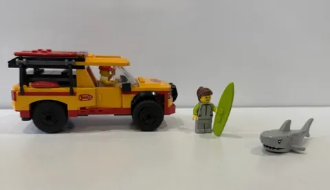LEGO City Lifeguard Beach Rescue Truck Set 60453 Complete W Manual