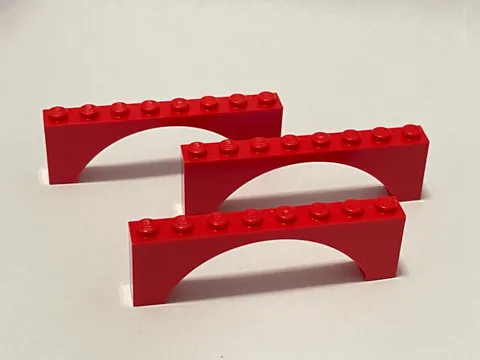Lego 40296 Red Replacement Add-on Pieces Parts Lot of 3