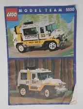 Vintage Rally Van Instructions Only Model Team 5550 No Bricks